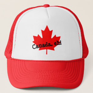 Boné Folha de Bordo Vermelho Brilhante Canadá, é!
