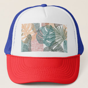 Boné Folhas tropicais: padrão de colheita desenhado à m