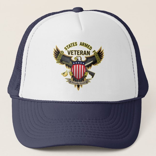 Boné Forças Armadas dos Estados Unidos Veterano (Frente)