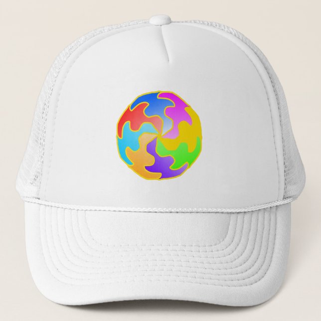 Boné Forma do Círculo abstrato (Frente)