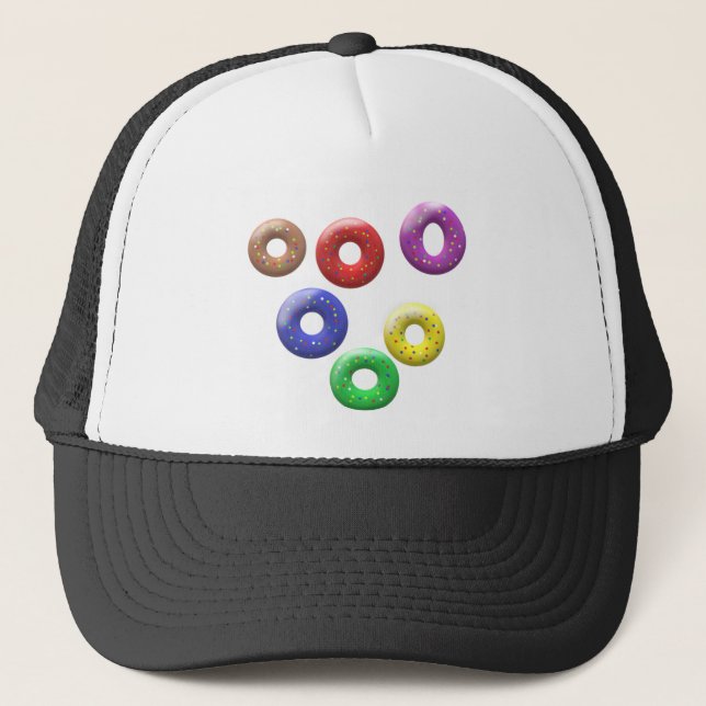 Boné Formas de donut manchadas e peculiares (Frente)
