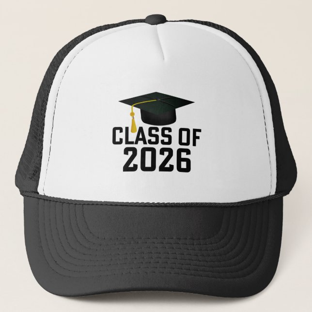 Boné Formatura da turma de 2026 de Letterman (Frente)