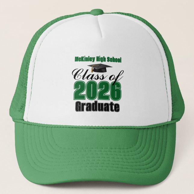 Boné Formatura da Turma Verde de 2026 Personalizada (Frente)