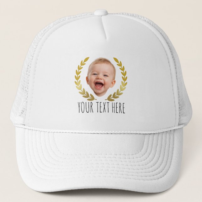 Boné Foto de Rosto Personalizada Engraçada  (Frente)