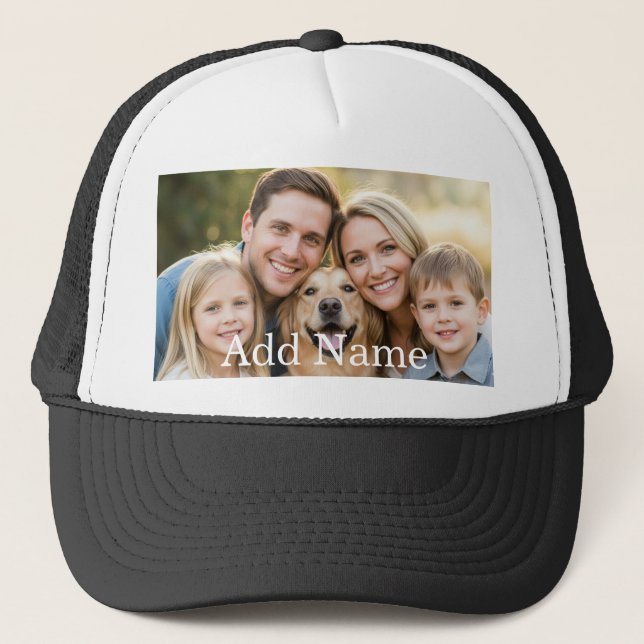 Boné Foto e Texto Personalizados  (Frente)