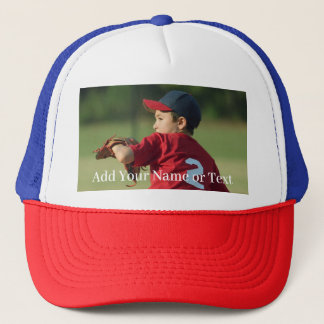 Boné Foto e Texto Personalizados