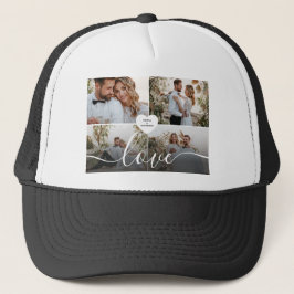 Boné Fotografia da Collagem de Amor design