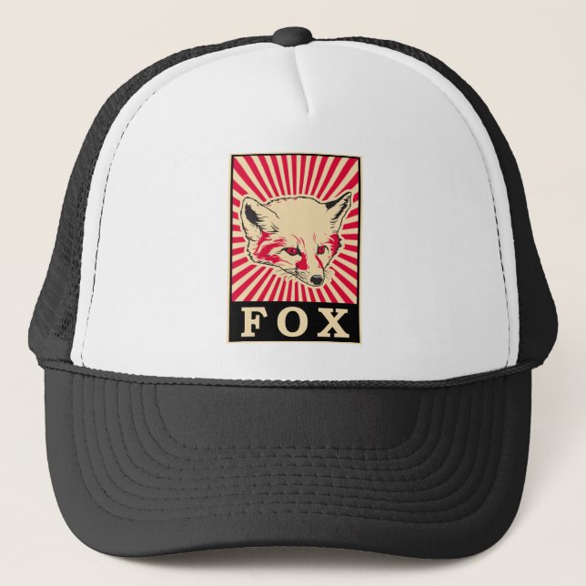 Boné Fox do pop art (Frente)