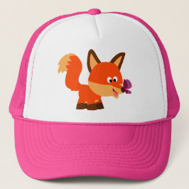 Boné Fox E Chapéu De Borboleta
