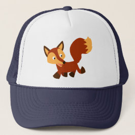 Boné Fox Hat de Cartoon Feliz