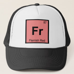Boné Fr - Flamengo Vermelho Química Símbolo da Tabela P