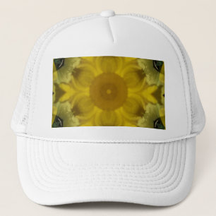 Boné Fractal amarelo-sol