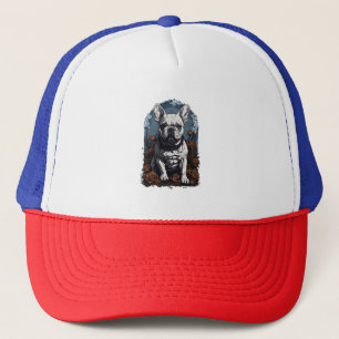 Boné Francês Bulldog Gothic Floral