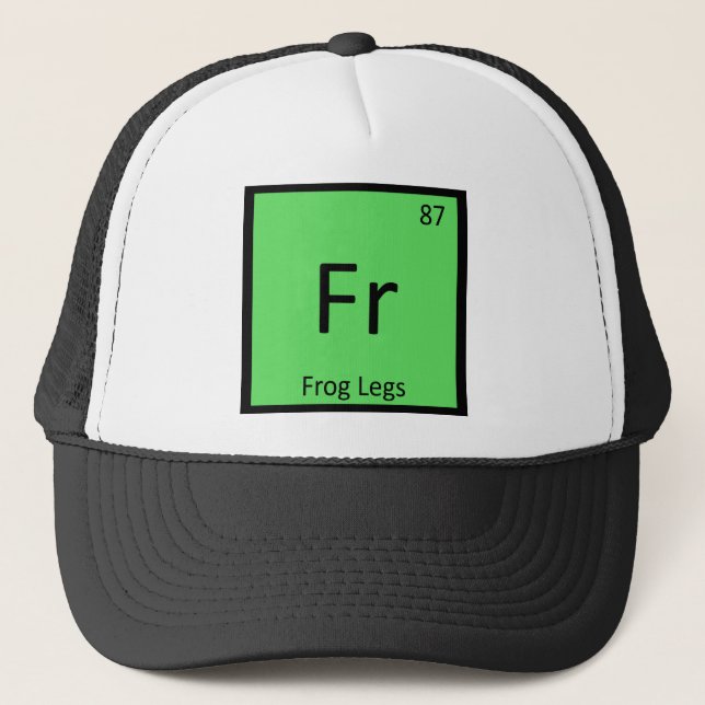 Boné Franco - Símbolo da mesa periódica da química das (Frente)