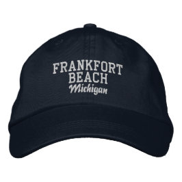 Boné Frankfort Beach Michigan Embroidered Baseball Hat