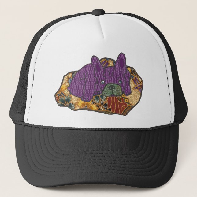 Boné Französische Bulldogge auf Kissen (Frente)