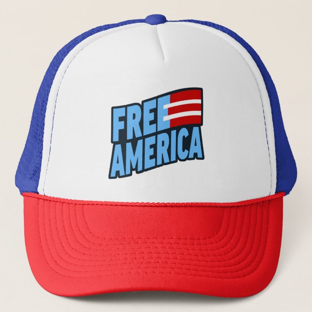 Boné Free America Trucker Hat (Frente)