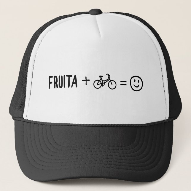 Boné Fruita Colorado Plus Bikes Faz Você Feliz (Frente)