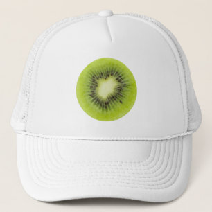 Boné Fruta fresca de kiwi. Fechamento de fatias redonda