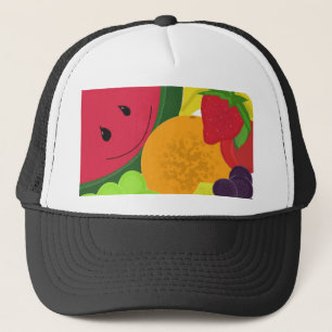 Boné Frutas de Desenho Animado Fofas