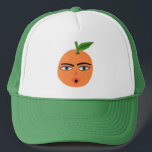 Boné Frutas engraçadas Citrus<br><div class="desc">Comece a fiesta com um chapéu de caminhoneiro divertido com padrão de fruta. Arte aquarela só para você! Procure mais designs no meu compro!</div>
