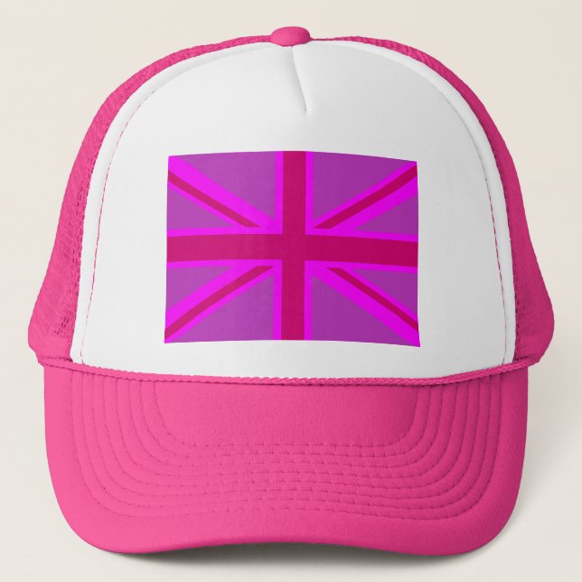 Boné Fuchsia Union Jack (Frente)