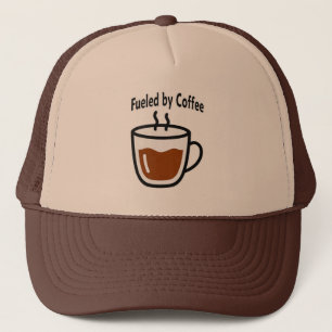 Boné Fueled by Coffee Work Shirt – Funny Productivity