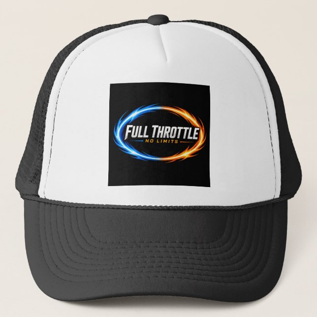 Boné Full Throttle No Limits Hat – Bold Racing Flame Lo (Frente)