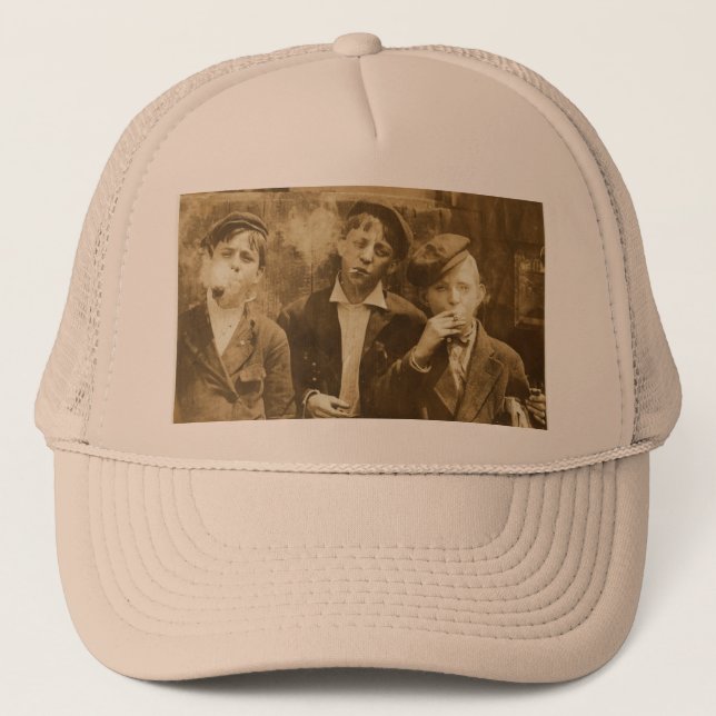 Boné Fumando chapéu de caminhoneiro (Frente)