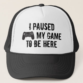 Boné Fun distressed gaming or gamer player message,