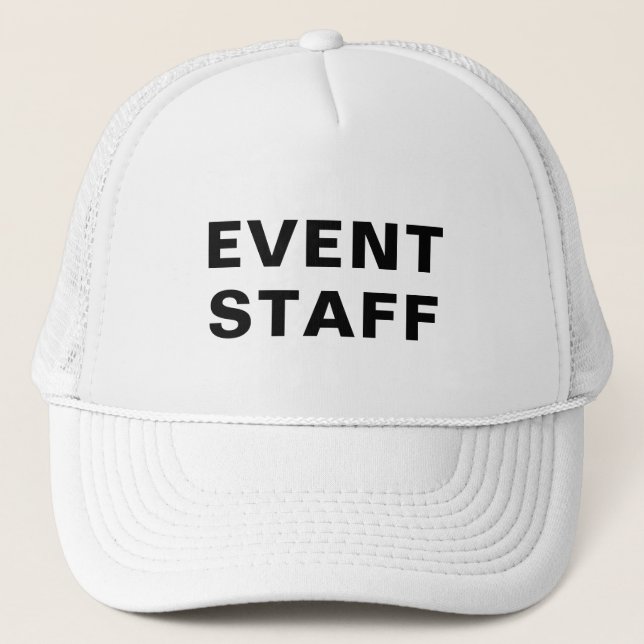 Boné Funcionarios de eventos - simples de orçamento (Frente)