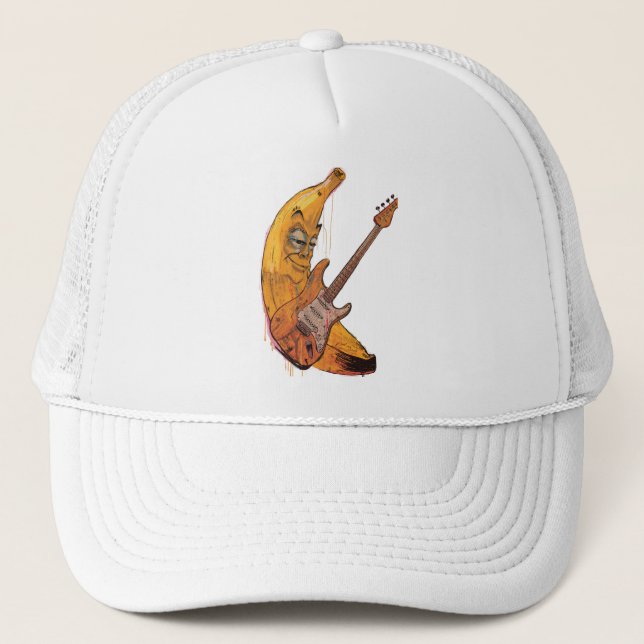 Boné Funny Banana Guitar Cap | Cartoon Music Hat (Frente)