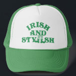 Boné Funny Dia de São Patrício Irish E Na moda Group<br><div class="desc">Injete um pouco de humor irlandês na sua Rua. Festividades do Dia do Patrick com nossa coleção de t-shirt espirituosa! Abraçar o encanto irlandês com discursos inteligentes e simples tipografia que se destacam em qualquer multidão. Perfeito para grupos, essas camisetas irradiam charme viscoso e evocam sorrisos em cada volta. Pegue...</div>