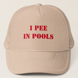Boné Funny I pee in pools party hat