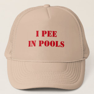 Boné Funny I pee in pools party hat