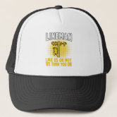 Boné Ajustável Eletricista - Presente Pra Lineman, Pai Ou Técnico, Estilo Vintage Em Algodão