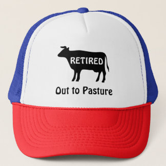 Boné Funny Retirement Cow Out to Pasture Saying