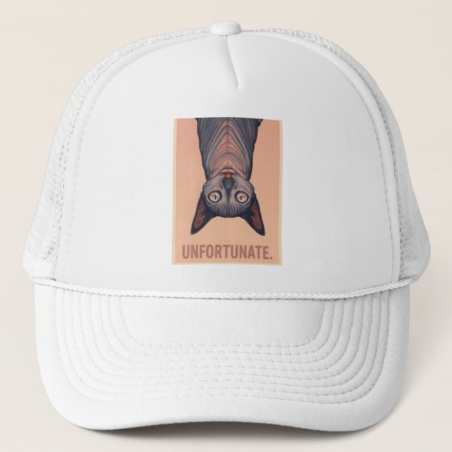 Boné Funny Sphynx Cat Unfortunate Meme Art - Sarcastic  (Frente)