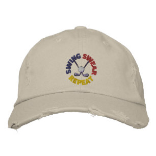 Boné Funny Swing Swear Repetir Golf Retroativo