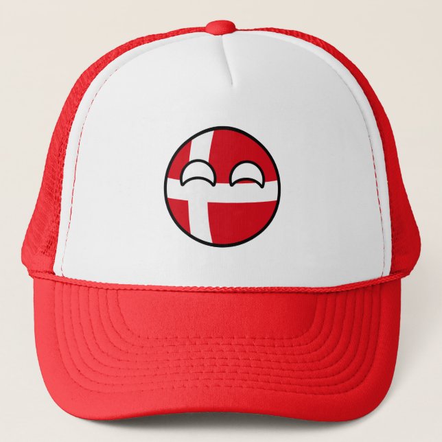 Boné Funny Trending Geeky Denmark Countryball (Frente)