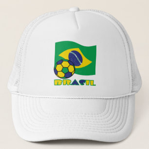 Boné Futebol Brasileiro e Bandeira