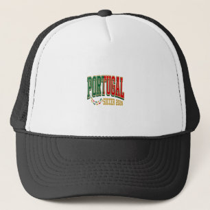 Boné Futebol Portugal 2026 Futebol Negrito País Tipogra