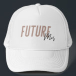 Boné Futuro Sra. Hat | Bachelorette Hat - Rosa Escuro<br><div class="desc">// Precisa de ajuda para personalizar o seu design? Tem outras ideias? Sinta-se livre para entrar em contato comigo em: zoe@gorjodesigns.com</div>