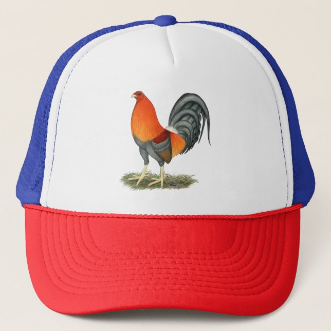 Boné Galo Azul Vermelho Gamecock (Frente)
