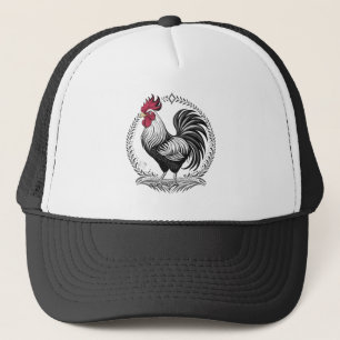 Boné Galo preto e branco