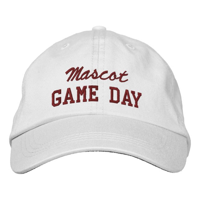 Boné Game Day Custom Mascot or Team Name (Frente)