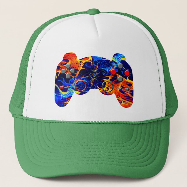 BONÉ GAMER COLORFUL NEON ABSTRATO PINT HAT (Frente)