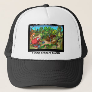 Boné Gangue Da Cadeia De comidas Engraçada Ofertas Cam