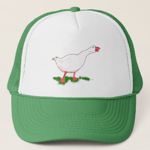 Boné ganso branco de fazenda