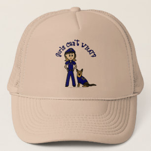 Boné Garota da Polícia do K9 Light